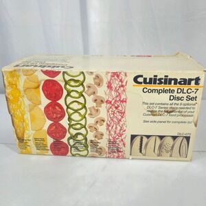 Cuisinart DLC-7 Complete Set Of 9 Discs Made in Japan